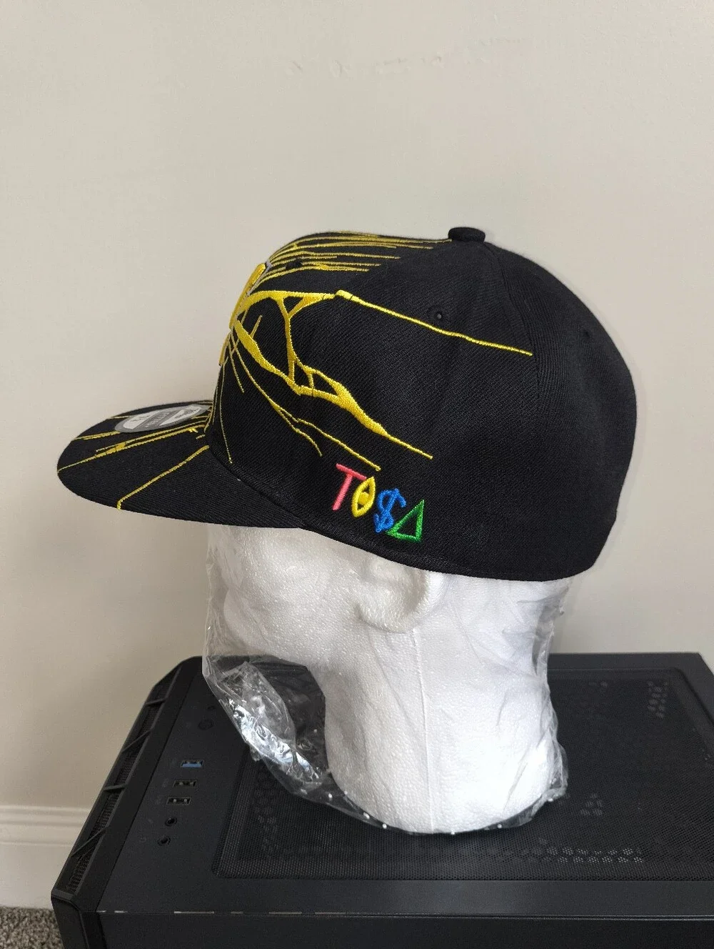 New Orleans Black Pelicans Fitted Hat Size 7 1/4